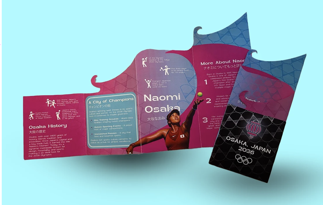Osaka 2036 Olympics brochure (front)